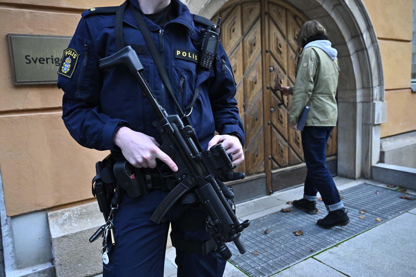 Terrorrättegången har börjat i Stockholms tingsrätt. Foto: Jonas Ekströmer/TT