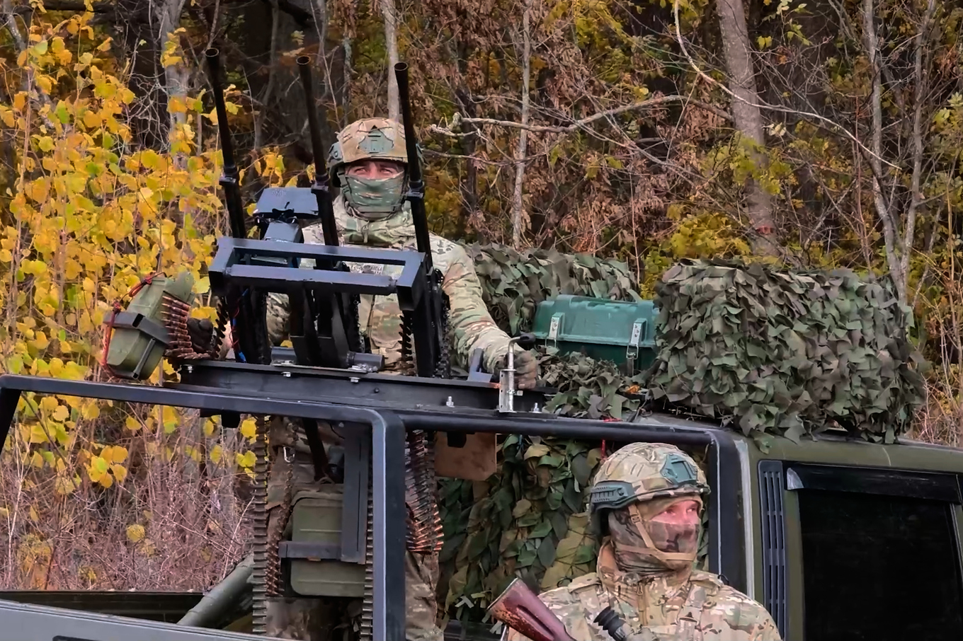 Ryska soldater vid en ospecificerad plats i Ukraina. Bilden är tagen 10 november. Foto: Rysslands försvarsdepartement via AP/TT