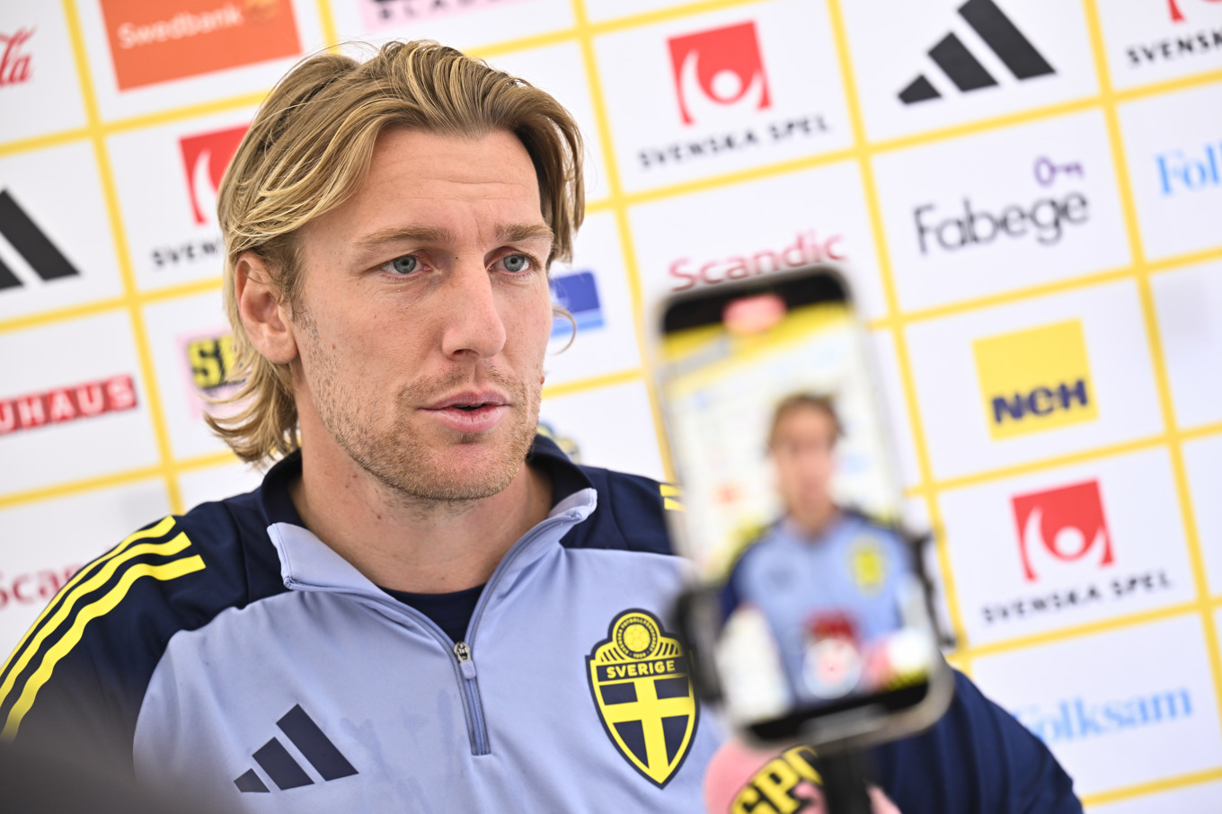 Mittfältaren Emil Forsberg. Foto: Pontus Lundahl/TT