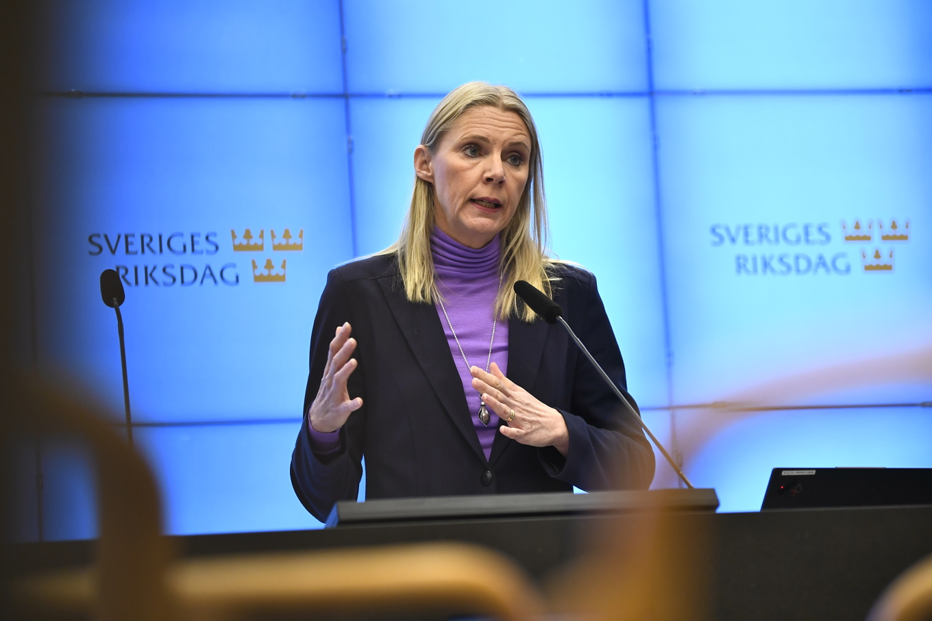 Åsa Westlund, Socialdemokraternas talesperson i klimat- och miljöfrågor. Foto: Lars Schröder/TT