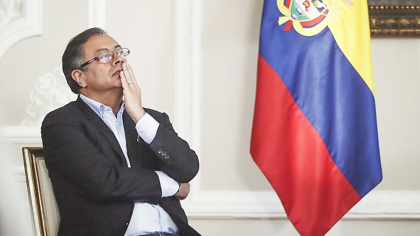Gustavo Petro, presidenten i Colombia. Foto: Ivan Valencia/AP/TT