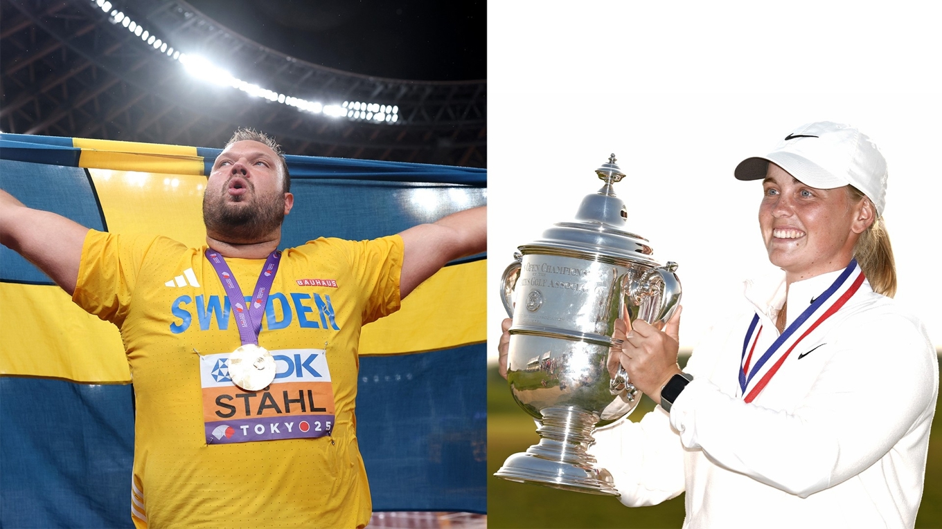 Daniel Ståhl eller Maja Stark – att någon av dem tilldelas 2025 års Bragdguld både tror och hoppas Epoch Times sportchef Jonas Arnesen som saknar Mondo Duplantis bland kandidaterna. Foto: Patrick McDermott/Getty Images, Michael Steele/Getty Images