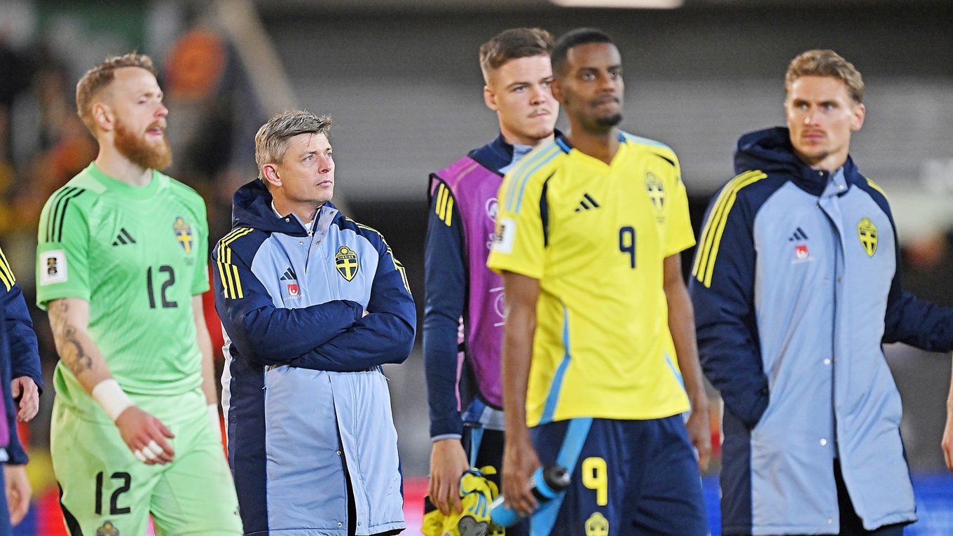 Jon Dahl Thomassons insats med det svenska landslaget blev kortvarig.
Foto: Jonas Ekströmer/TT Nyhetsbyron