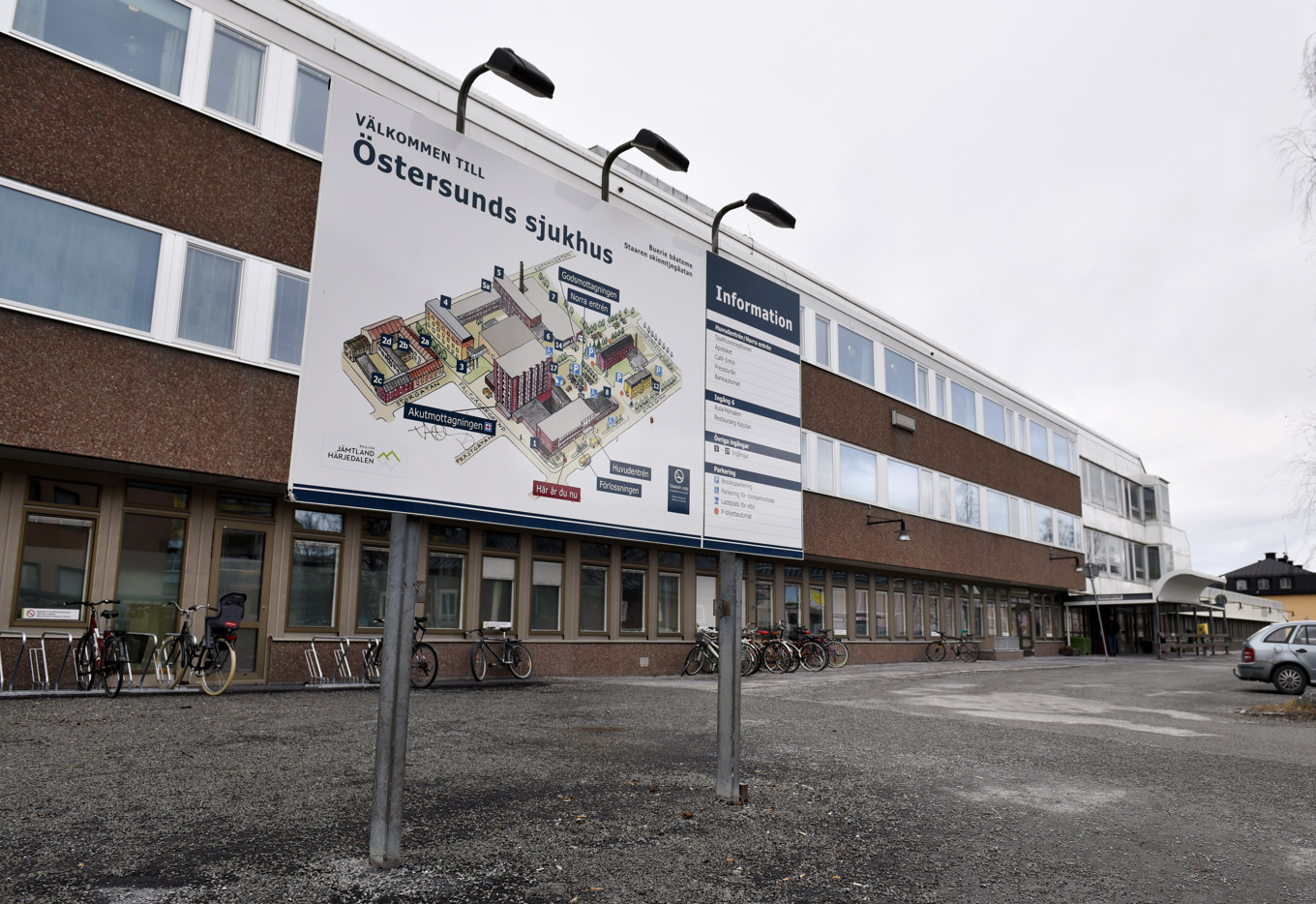 Mannen fördes till sjukhuset i Östersund, men hans liv gick inte att rädda. Arkivbild. Foto: Robert Henriksson/TT