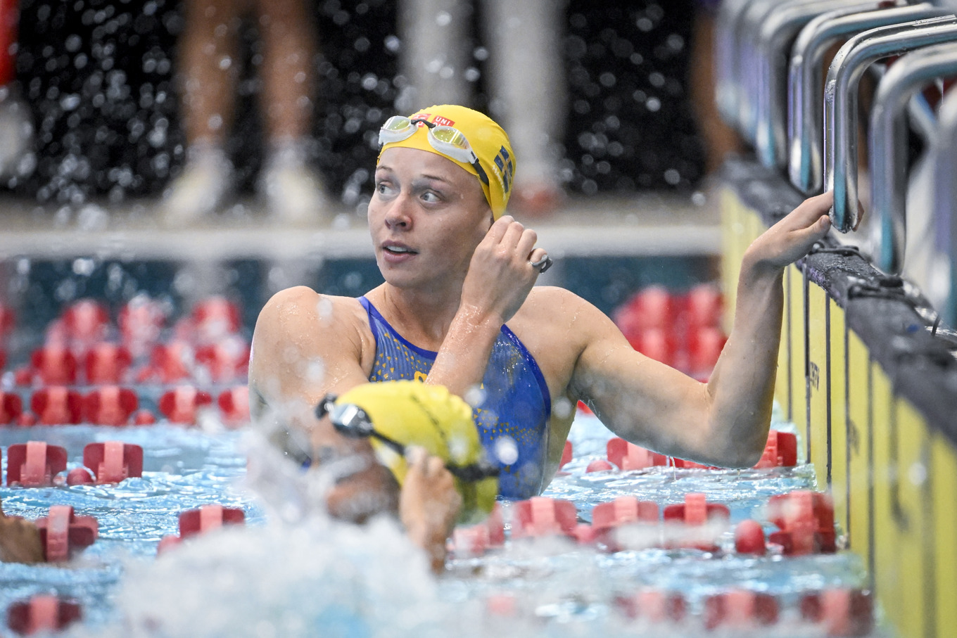Louise Hansson lämnar kortbane-EM med två medaljer. Arkivbild. Foto: Fredrik Sandberg/TT