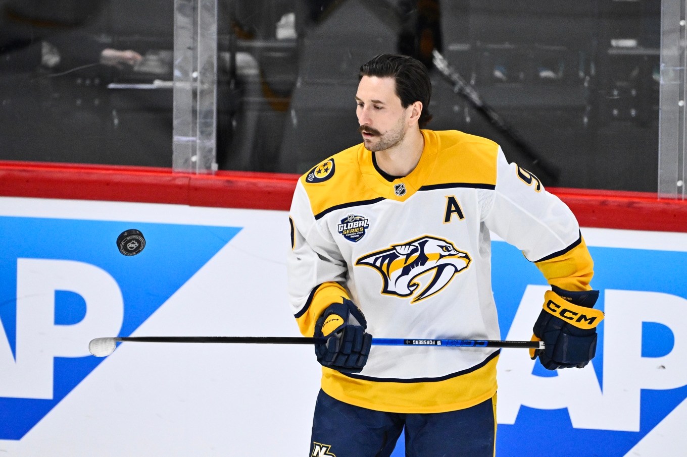 Nashvilles Filip Forsberg. Arkivbild. Foto: Claudio Bresciani/TT