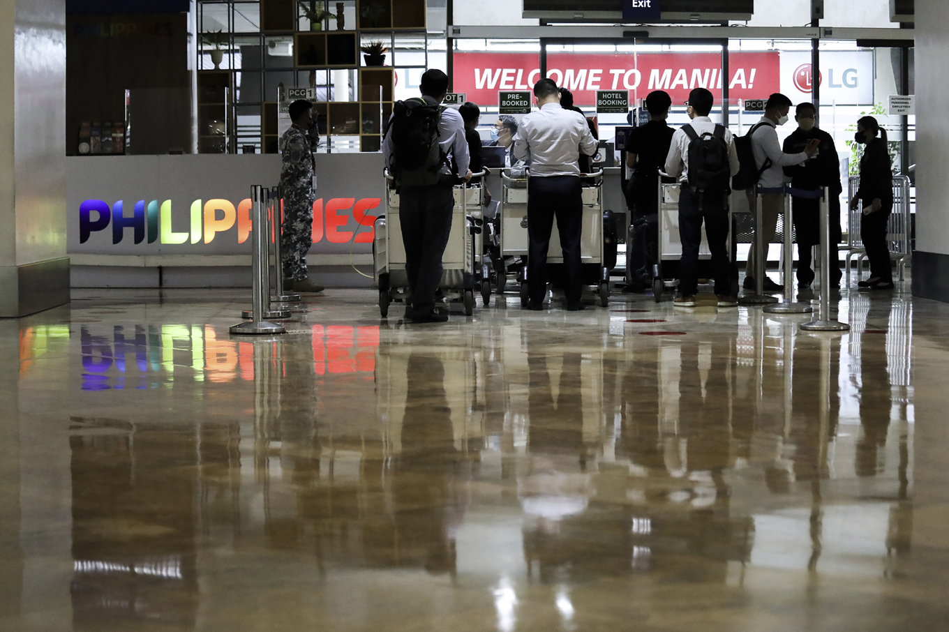 Kvinnan greps på Manilas internationella flygplats. Arkivbild. Foto: Basilio Sepe/AP/TT