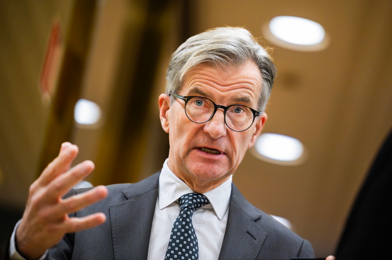 Riksbankschef Erik Thedéen kan konstatera att förväntningarna på inflationen faller. Arkivbild. Foto: Jonas Ekströmer/TT