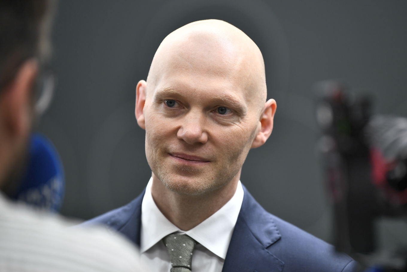 Finansmarknadsminister Niklas Wykman (M) närvarade på pressträffen. Arkivbild. Foto: Lars Schröder/TT