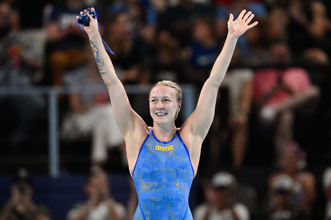 Sarah Sjöström återvänder i sommar till Paris. Arkivbild. Foto: Jessica Gow/TT