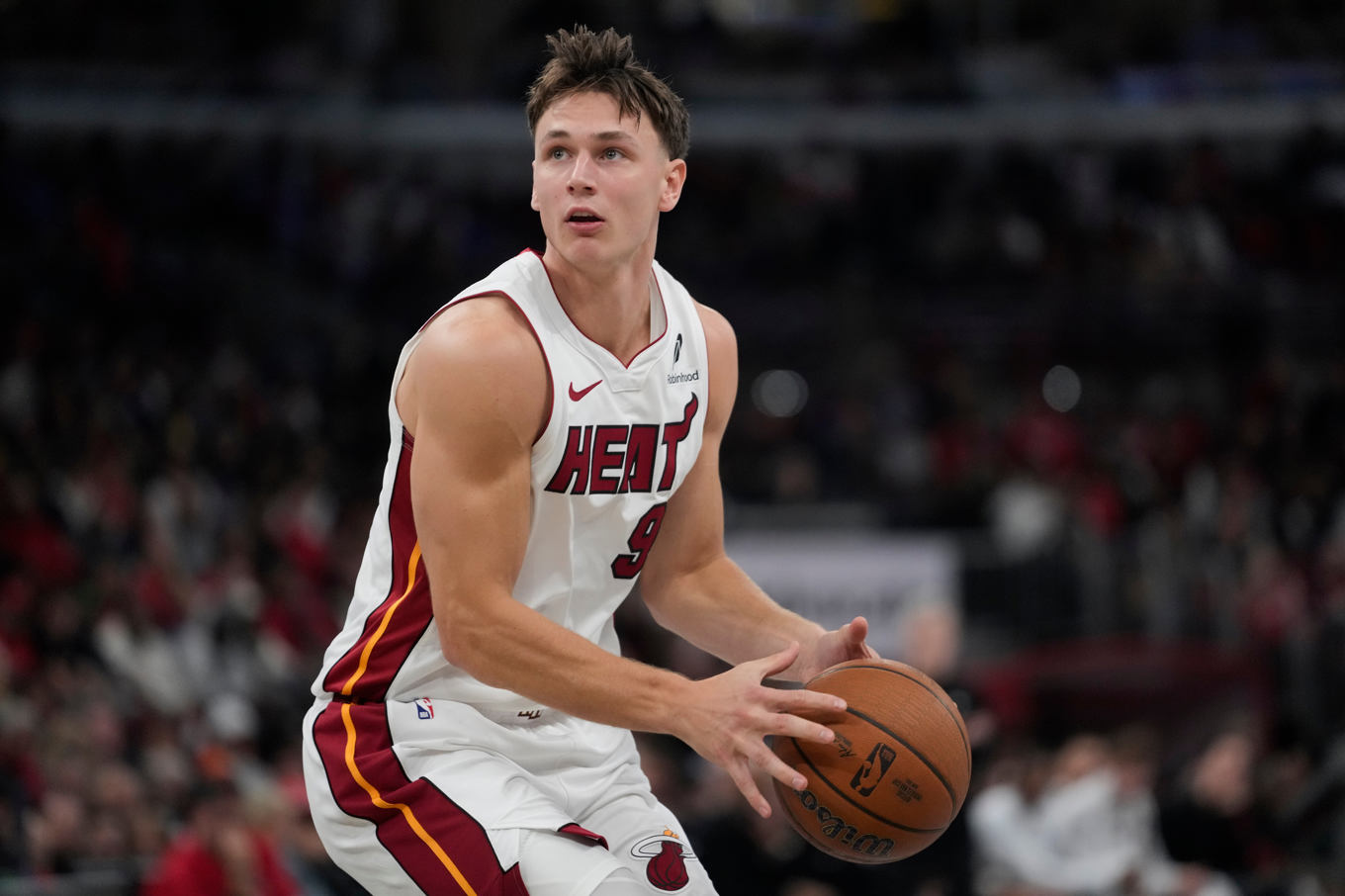 Pelle Larsson gjorde 21 poäng mot Atlanta. Bild från tidigare i vintras. Foto: Erin Hooley/AP/TT