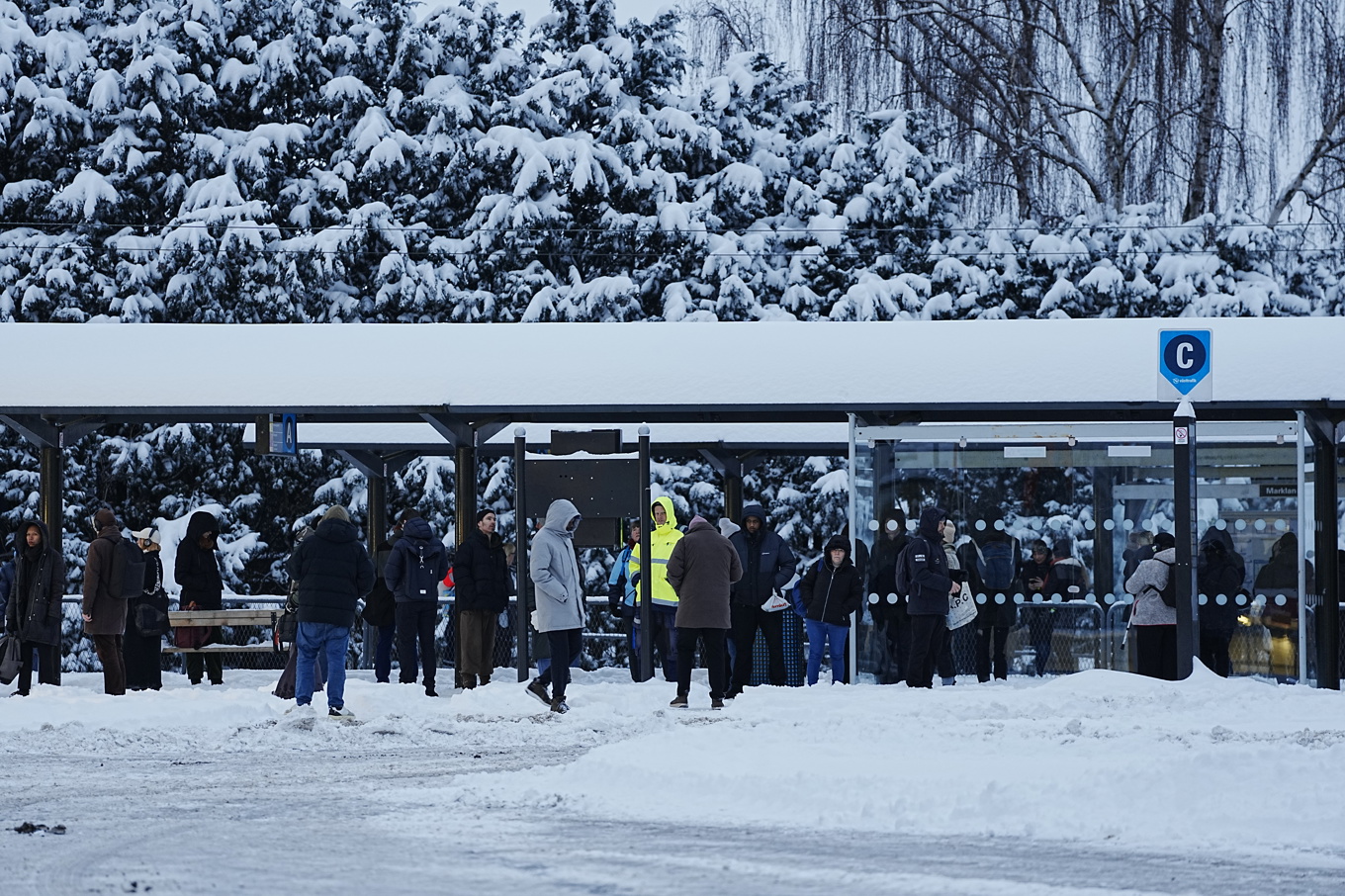 Skolor i flera kommuner påverkas av snöovädret. Foto: Björn Larsson Rosvall/TT
