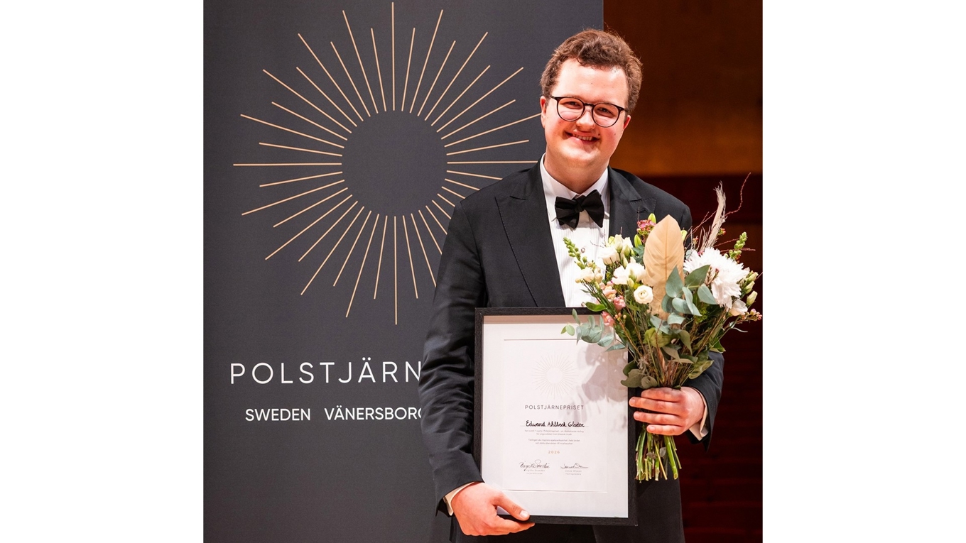 Edward Ahlbeck Glader prisades. Foto: Richard Olausson/Polstjärnepriset