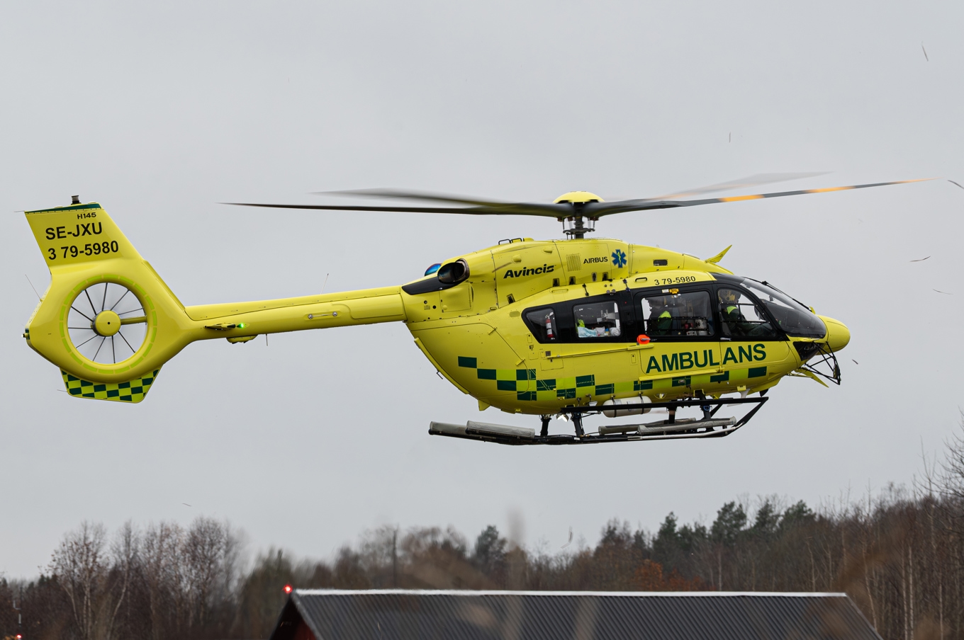 Pojken fördes till sjukhus med ambulanshelikopter. Arkivbild. Foto: Melcher Ekströmer/TT