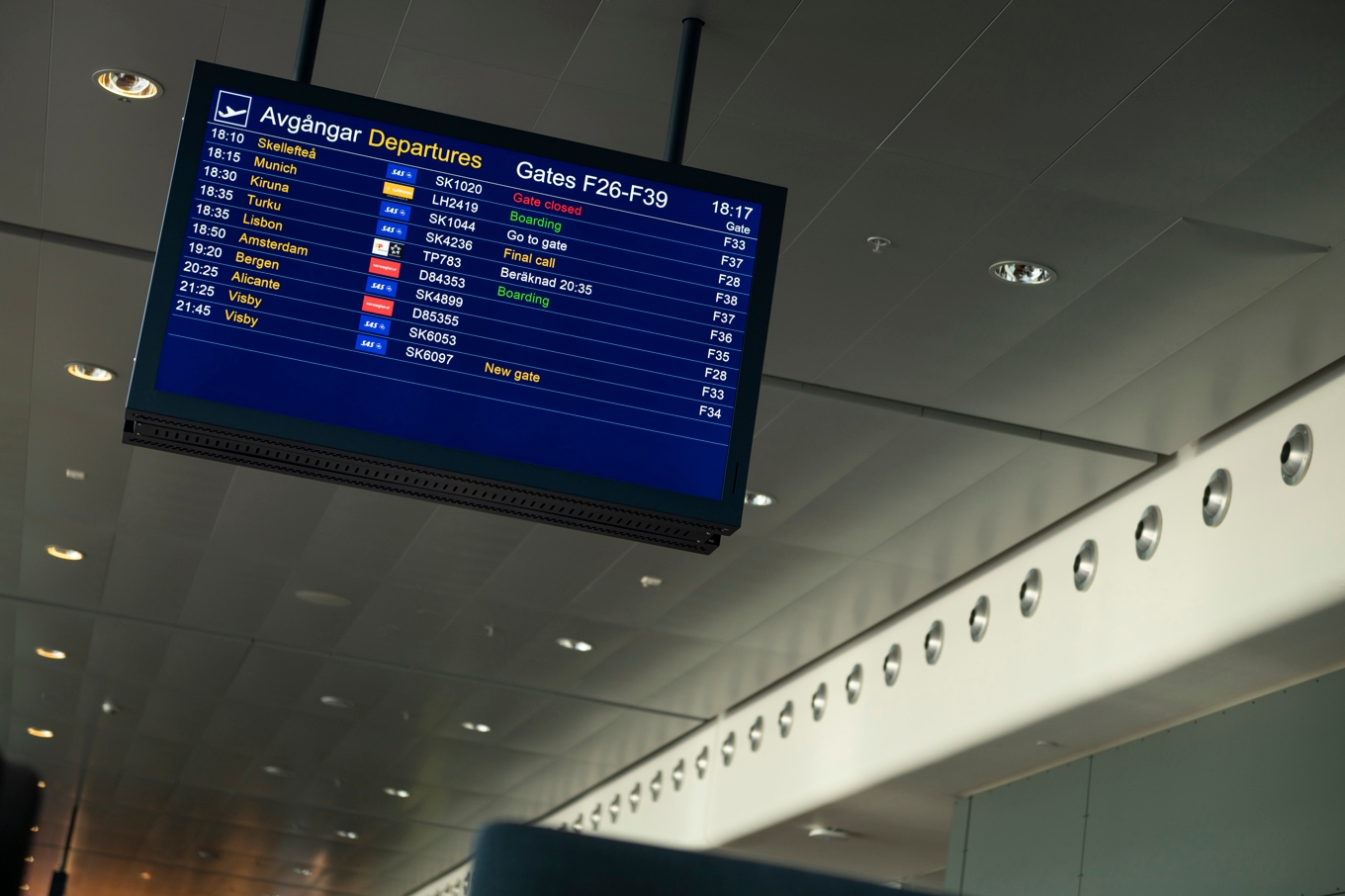 Mannen greps när han landade på Arlanda flygplats på fredagen. Arkivbild. Foto: Oscar Olsson/TT