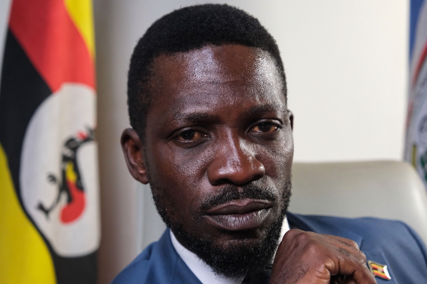 Ugandas oppositionsledare Bobi Wine. Arkivbild. Foto: Hajarah Nalwadda/AP/TT