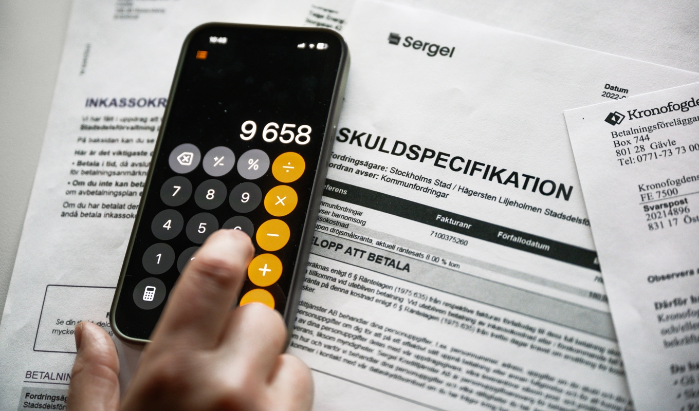 Antalet inkassoärenden minskade under 2025. Arkivbild. Foto: Claudio Bresciani/TT