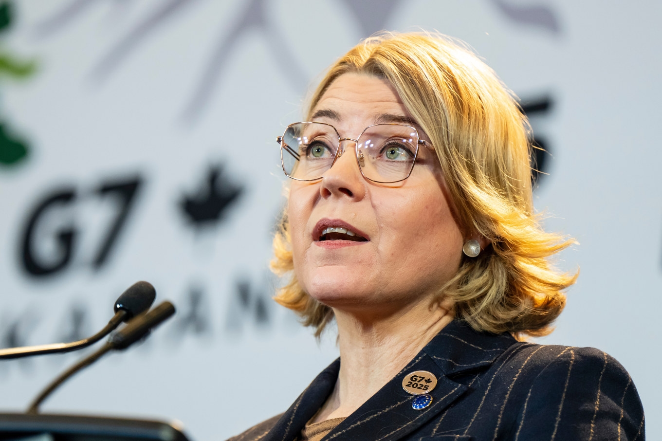 Henna Virkkunen är EU-kommissionär för teknologisk självständighet, säkerhet och demokrati. Arkivbild. Foto: Christopher Katsarov/Canadian Press/AP/TT