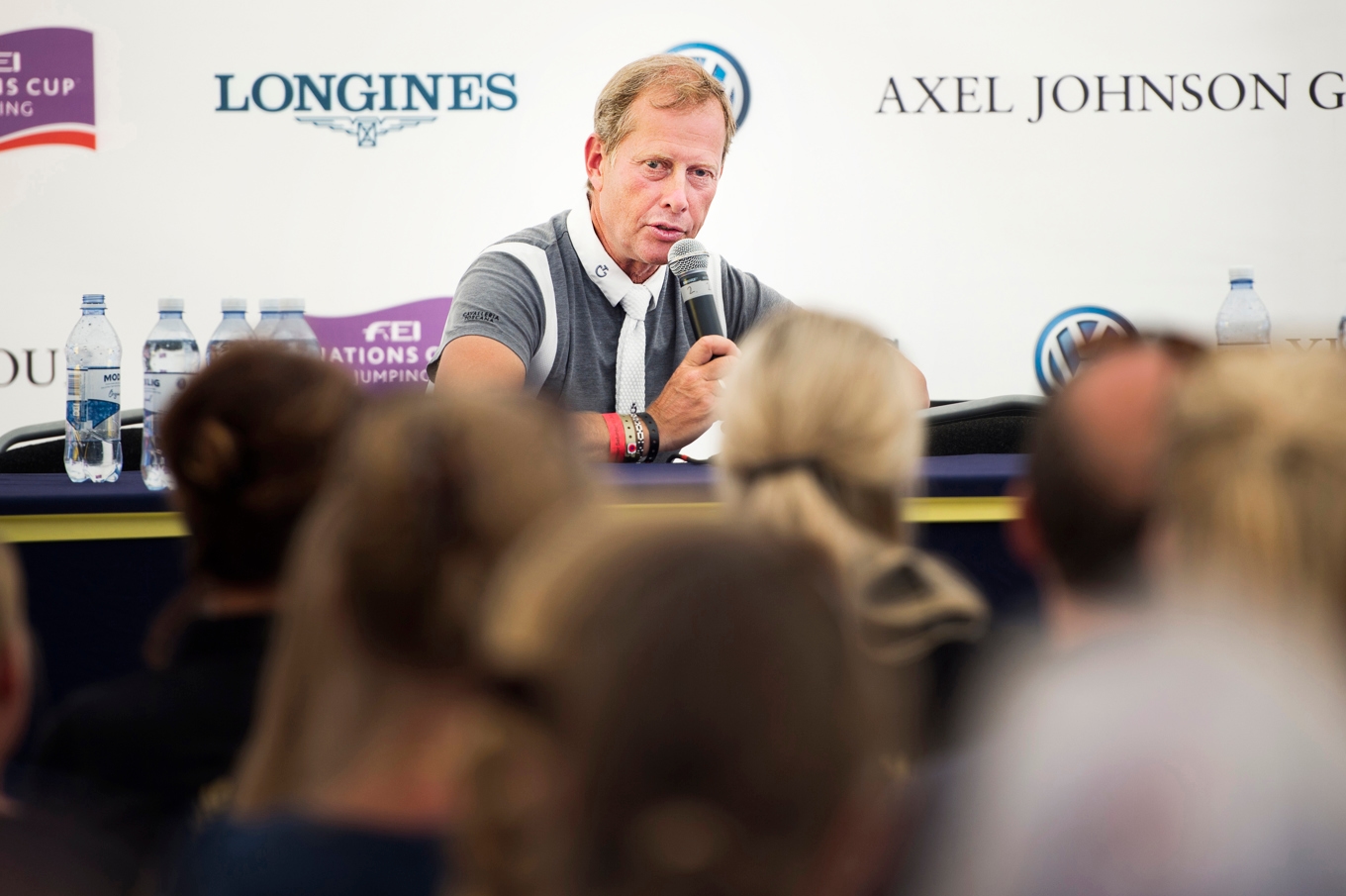 Rolf-Göran Bengtsson under
Svenska ridsportförbundets pressträff med landslagets hoppryttare i Falsterbo 2017. Arkivbild. Foto: Emil Langvad/TT