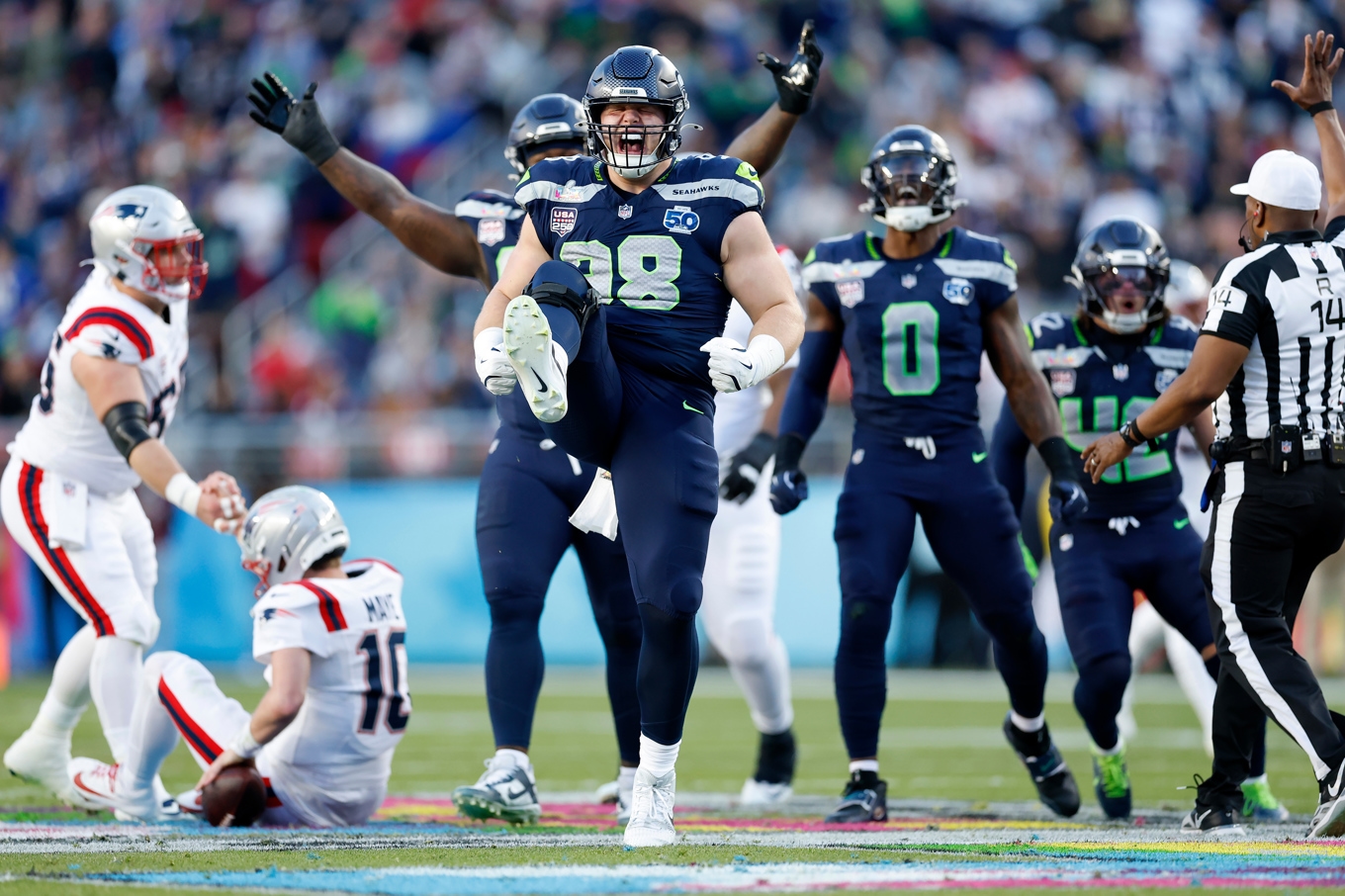Seattle Seahawks segrade i Super Bowl. Foto: Scott Strazzante /AP/TT