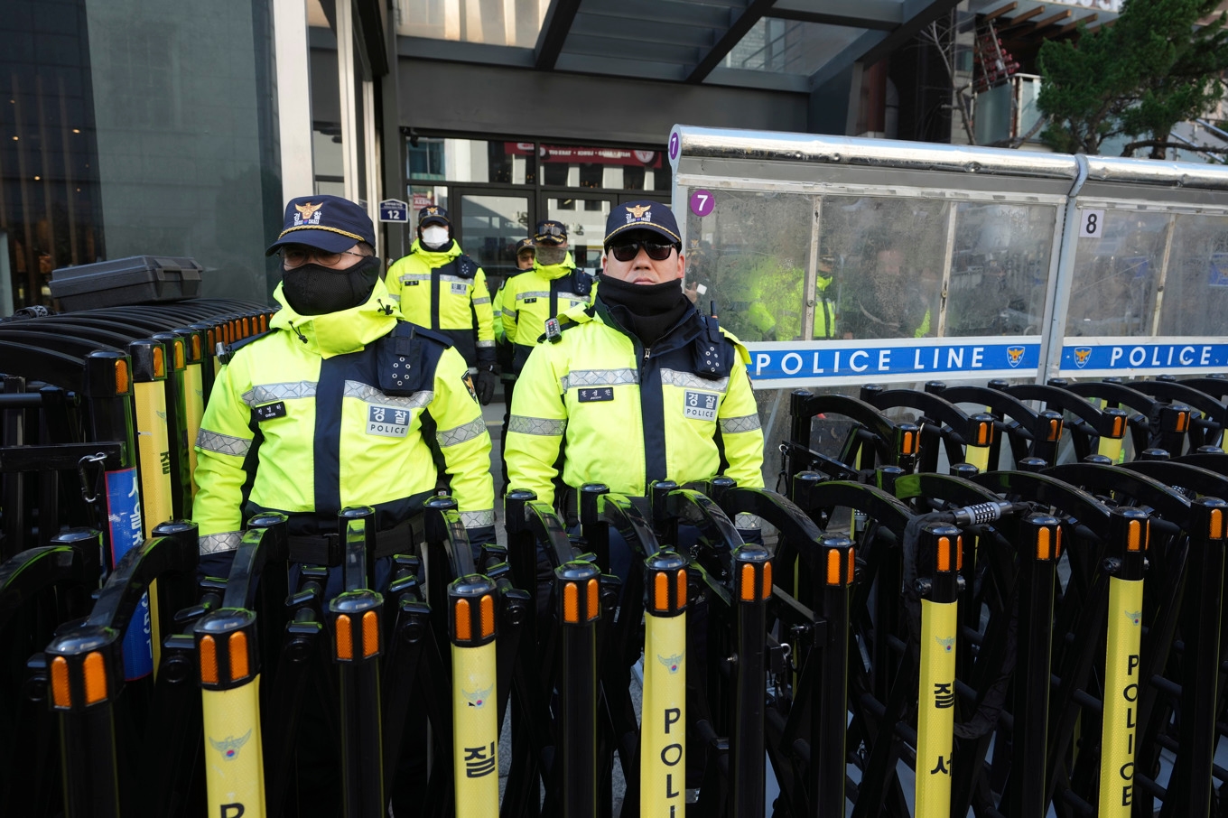 Sydkoreansk polis. Arkivbild. Foto: Lee Jin-Man/AP/TT