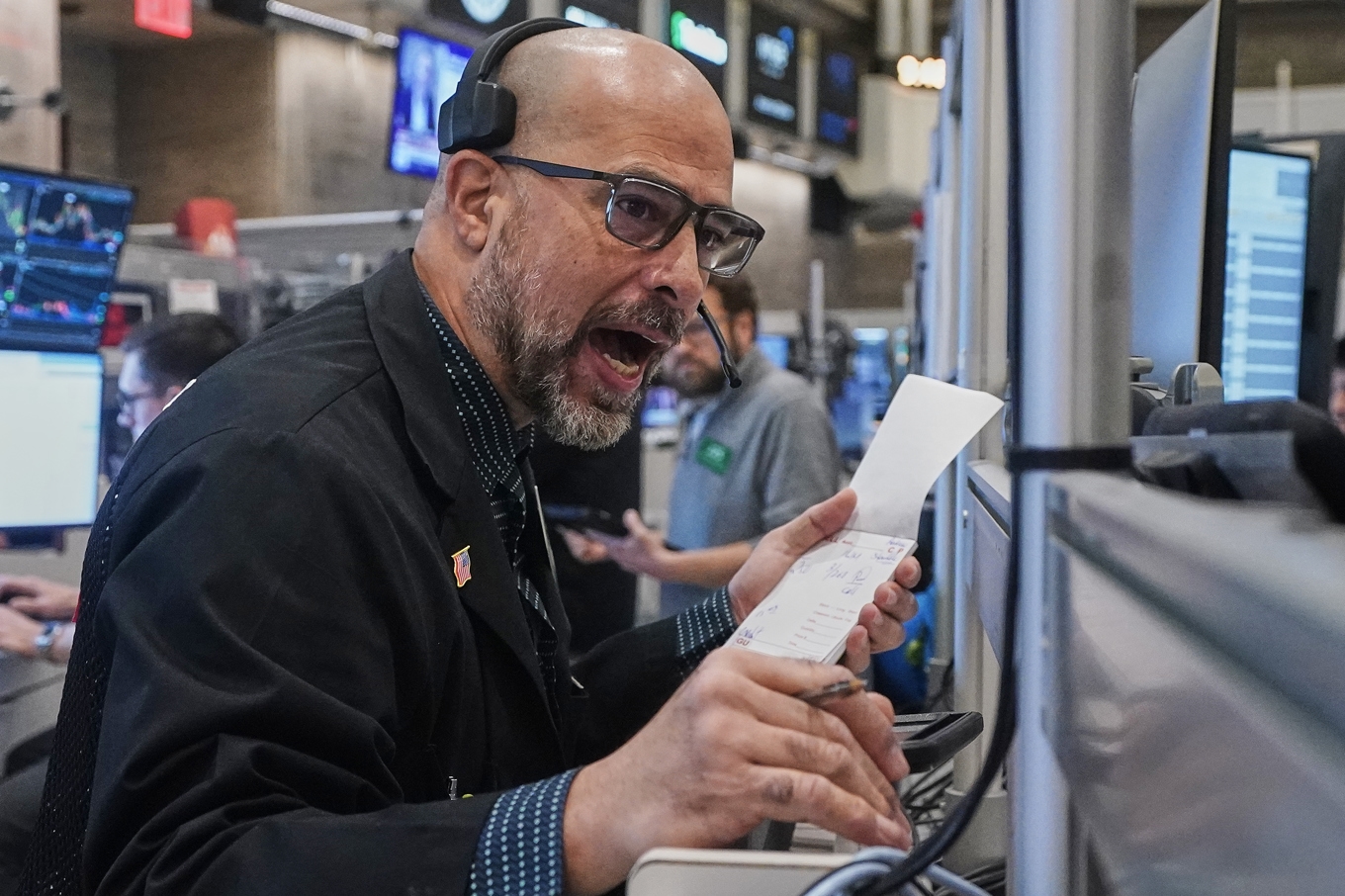 Mest dystert på Wall Street. Bilden är tagen 10 februari. Foto: Richard Drew /AP/TT