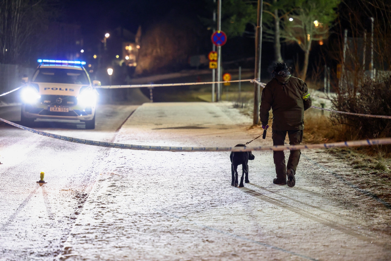 Mordet i Rönninge i julas har fått stor uppmärksamhet. Här är polisen på plats efter brottet. Foto: Nils Petter Nilsson/TT