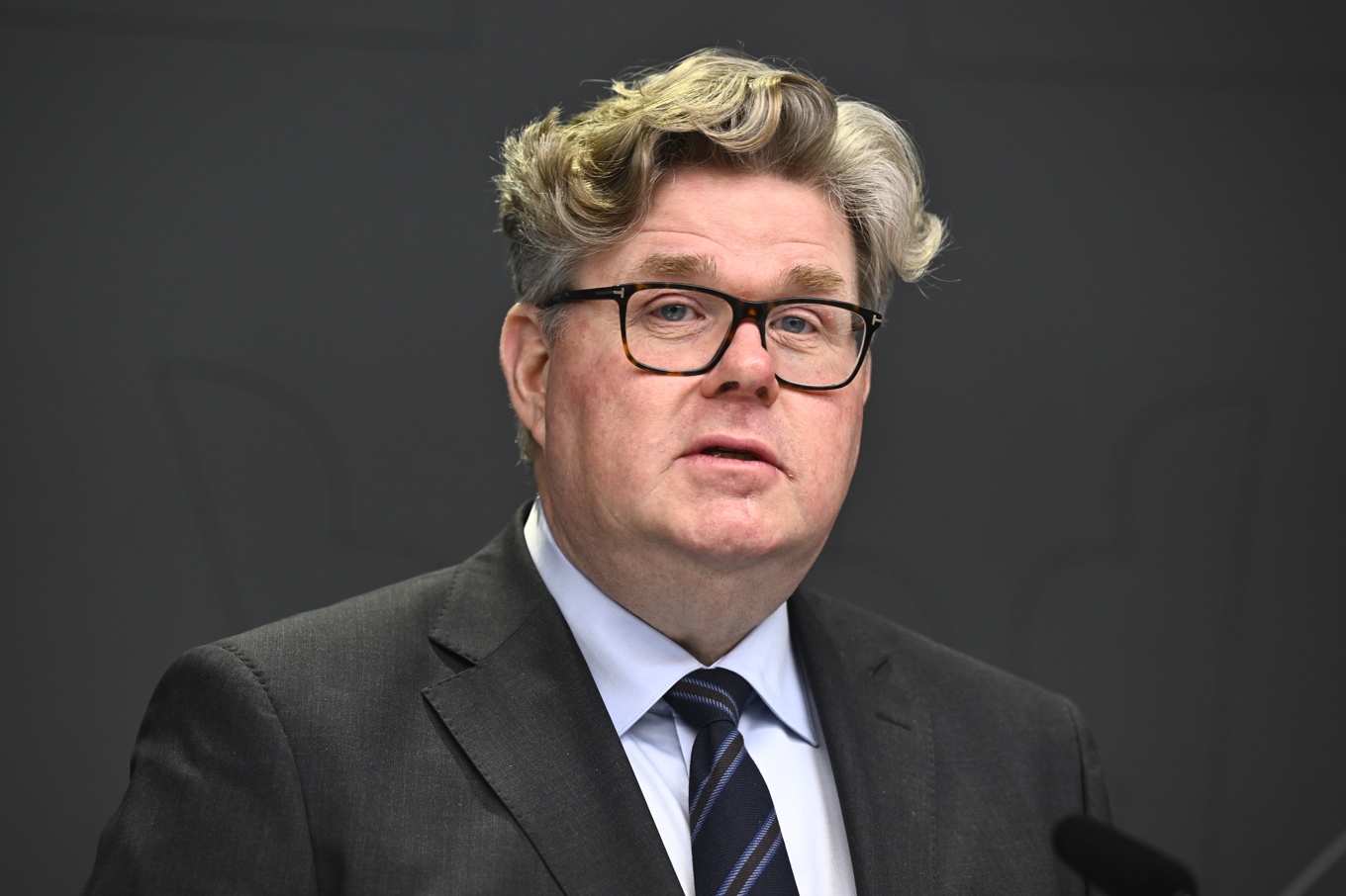 Justitieminister Gunnar Strömmer (M) meddelar att förtalslagen ska ses över i en debattartikel med sina Tidökollegor på Aftonbladet. Arkivbild. Foto: Henrik Montgomery/TT