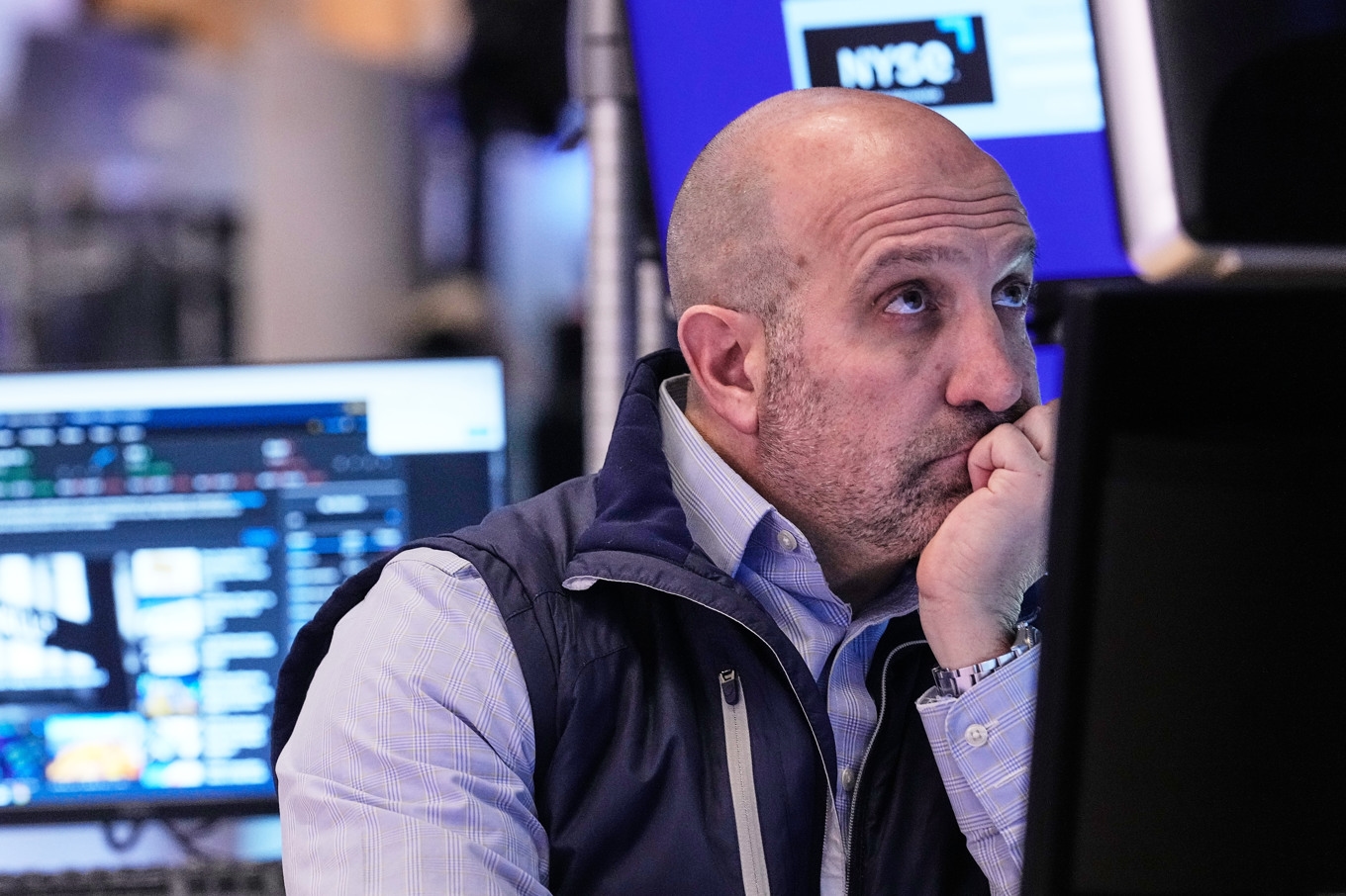 Bistert på Wall Street. Bilden är tagen 19 februari. Foto: Richard Drew /AP/TT