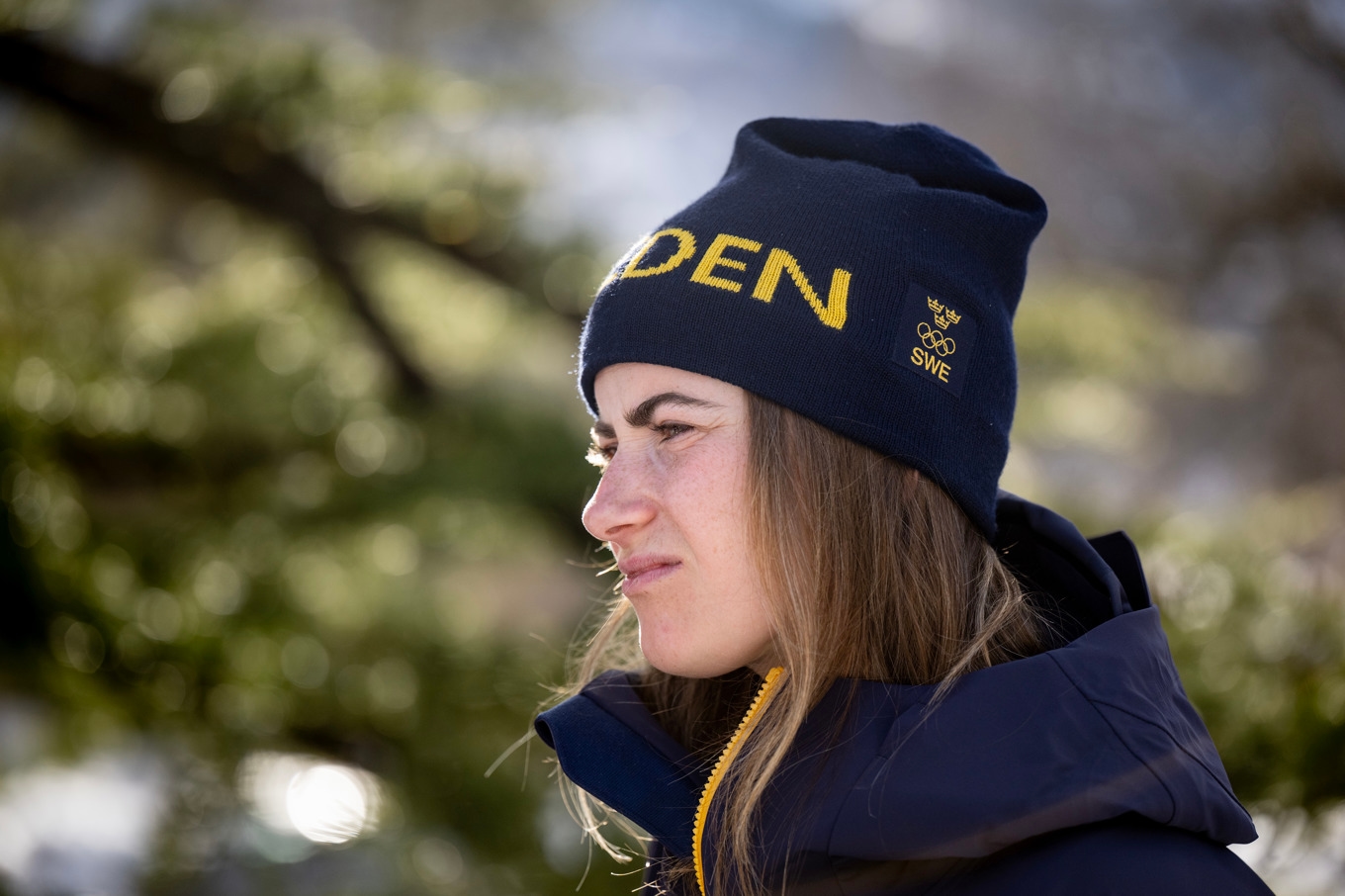 Ebba Andersson är Sveriges stora medaljhopp i damernas femmil under söndagen efter Frida Karlssons avhopp. Foto: Christine Olsson/TT