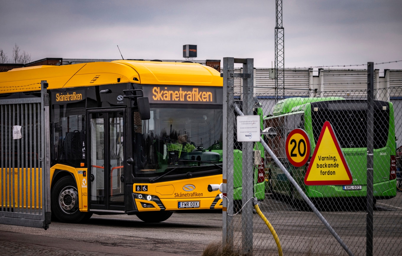 Många bussförare hinner inte få rast eller äta lunch, varnar Kommunal. Arkivbild. Foto: Johan Nilsson/TT