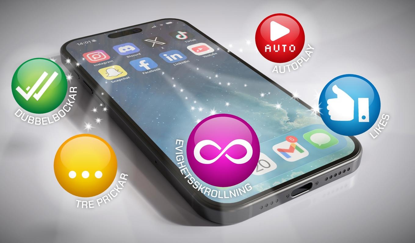 De tre prickarna är ett exempel på en funktion som får oss att stanna längre än vi tänkt. Foto: Anders Humlebo/TT