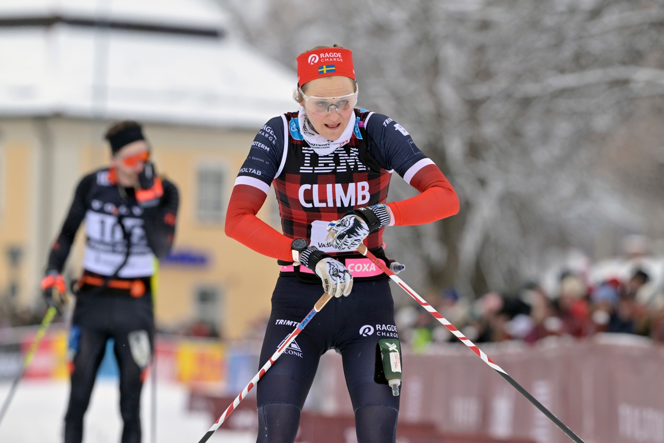 Stina Nilsson lyckades inte upprepa fjolårets succé i årets Vasalopp. Foto: Ulf Palm/TT