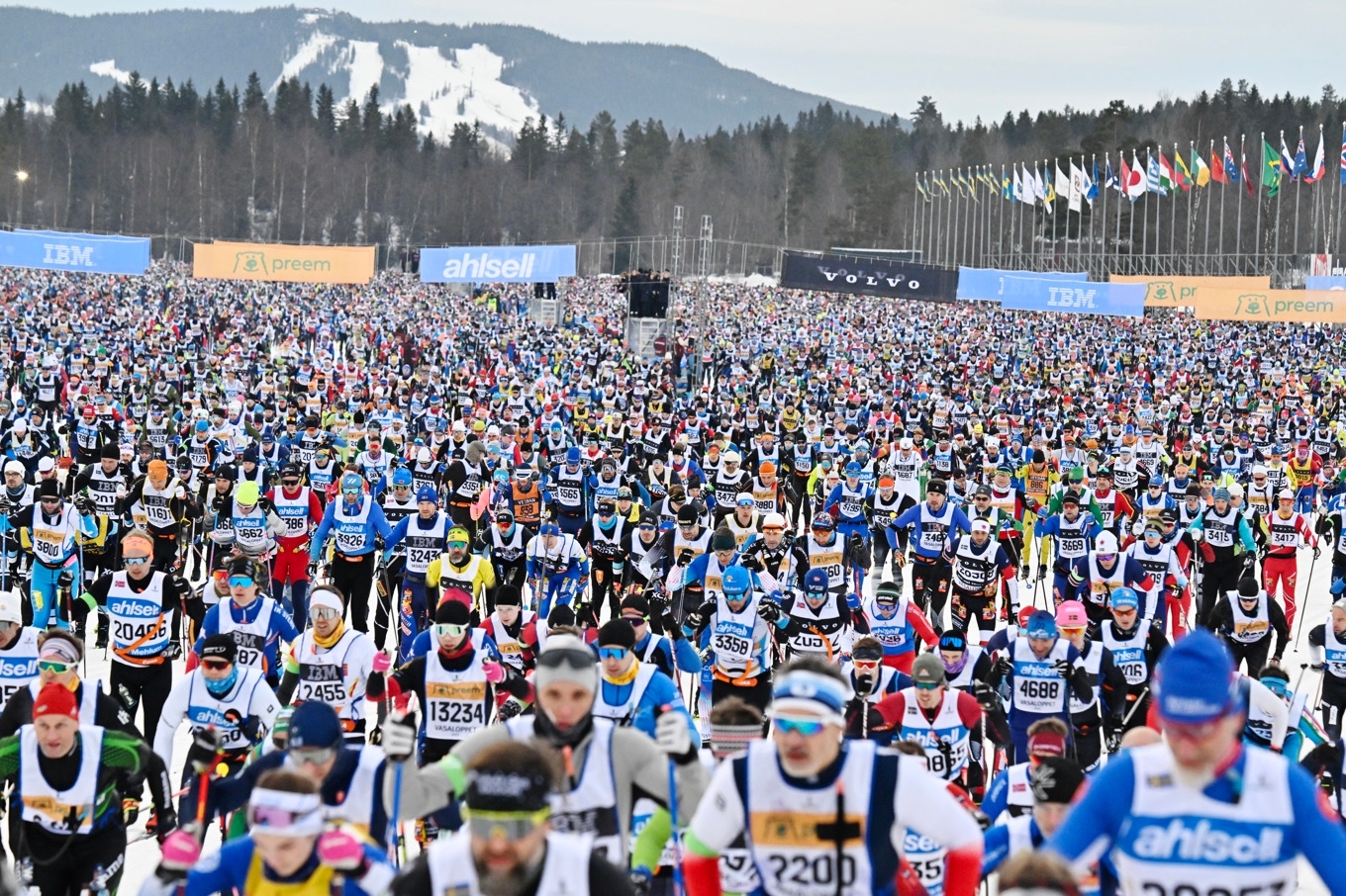 Starten av Vasaloppet 2025. Foto: Ulf Palm/TT