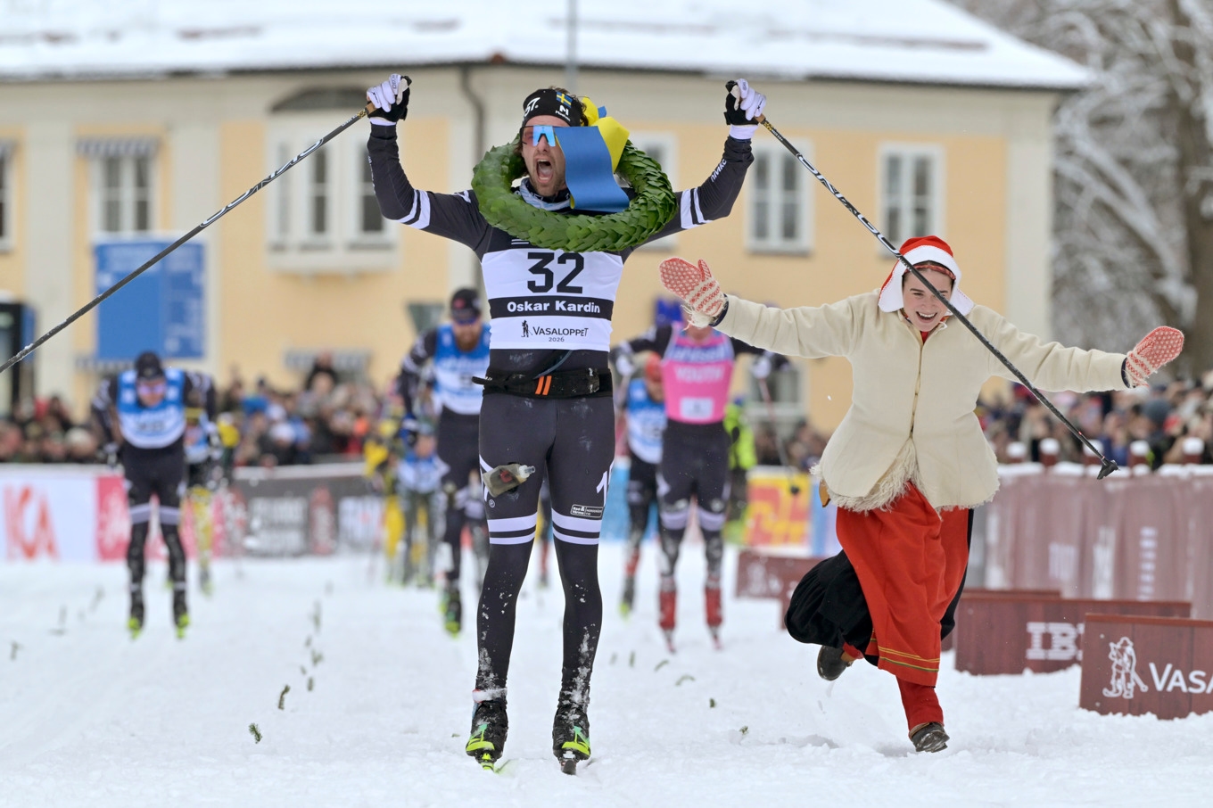 Vasalopps-vinnaren Oskar Kardins seger ifrågasätts. Foto: Ulf Palm/TT