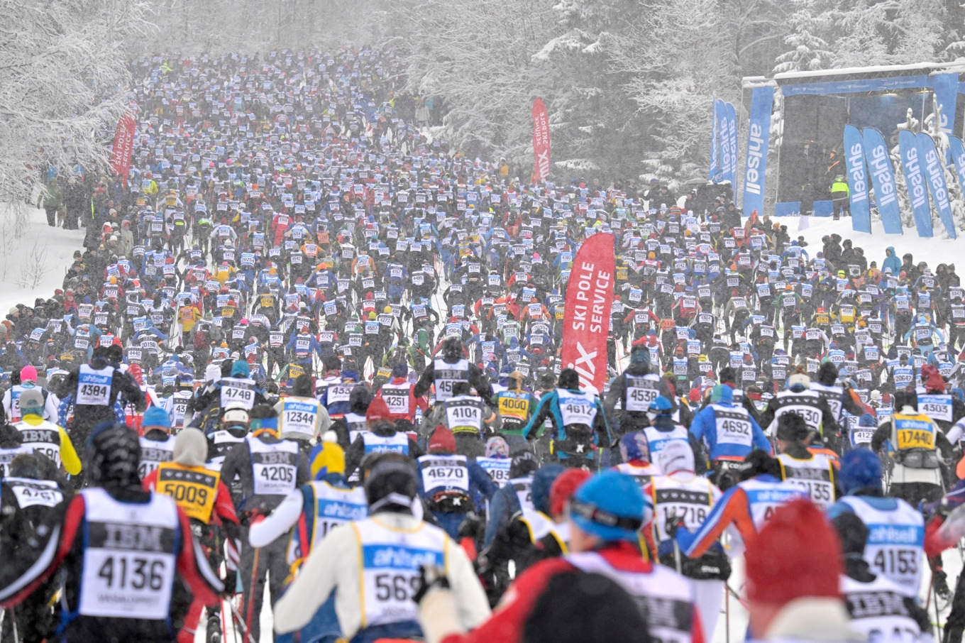 Starten av Vasaloppet 2026. Foto: Ulf Palm/TT