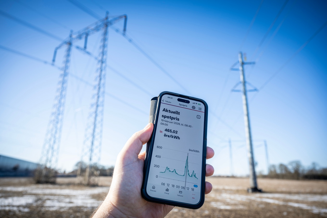 Elpriset kommer att påverkas av stigande gaspris. Arkivbild. Foto: Johan Nilsson / TT