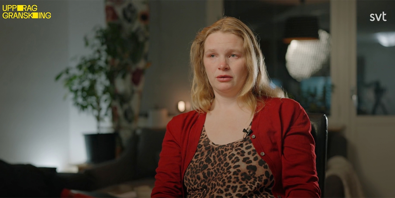 Malin i Örebro har fått en son samtidigt som det står klart att LVU-omhändertagandet av hennes förste son ska omprövas. Foto: skärdump SVT