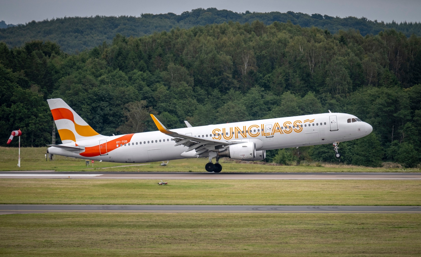 Vings eget flygbolag Sunclass genomför flygningen. Flygplanet på bilden är av en annan modell än det som flyger på söndag. Arkivbild. Foto: Johan Nilsson/TT