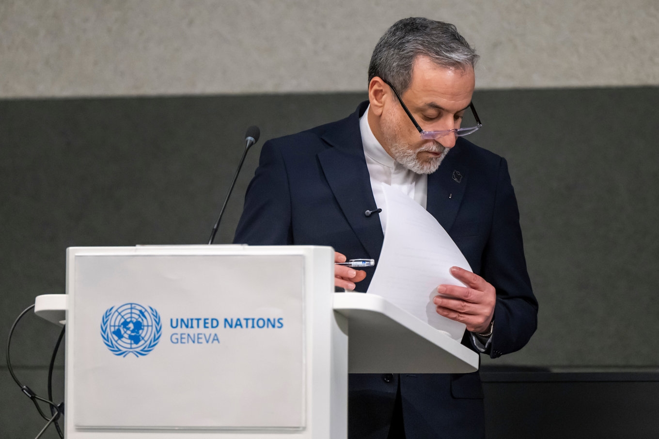 Irans utrikesminister Abbas Araghchi. Arkivbild. Foto: Martial Trezzini/Keystone via AP/TT