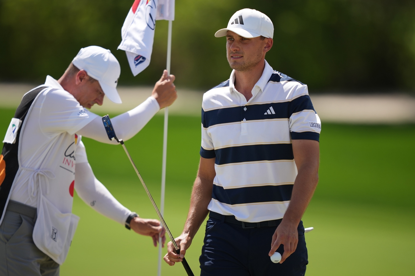 Ludvig Åberg under fjärde rundan av Arnold Palmer Invitational. Foto: Matt Slocum/AP/TT