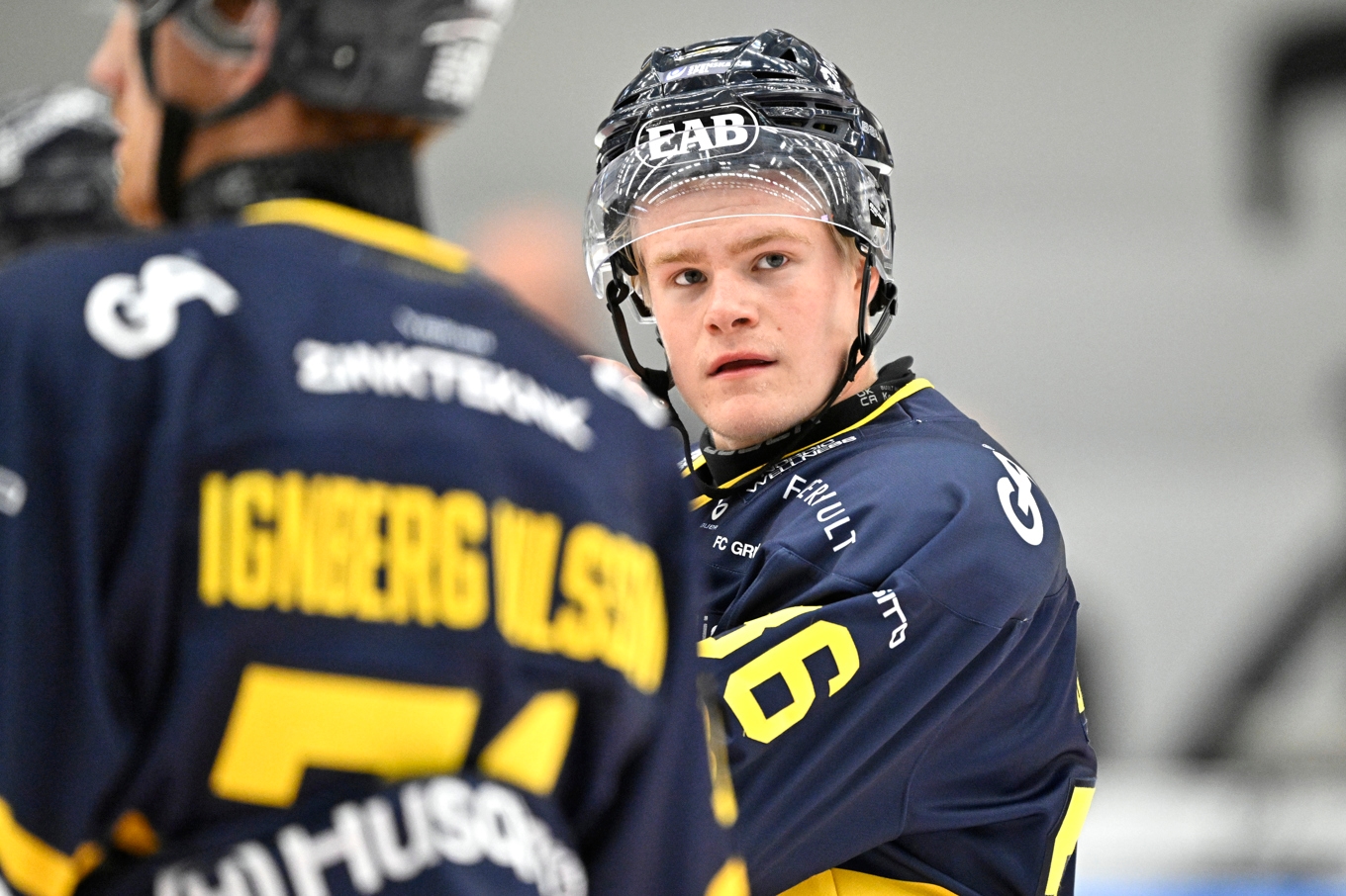 Martin Johnsen sköt det matchvinnande målet för HV71 i ångestkvalet mot Leksand. Arkivbild. Foto: Mikael Fritzon/TT