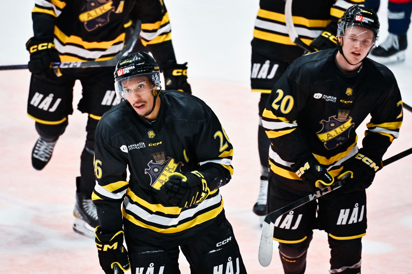 AIK åkte ut i kvartsfinal i hockeyallsvenskan, efter förlust mot Modo. Arkivbild. Foto: Christine Olsson/TT