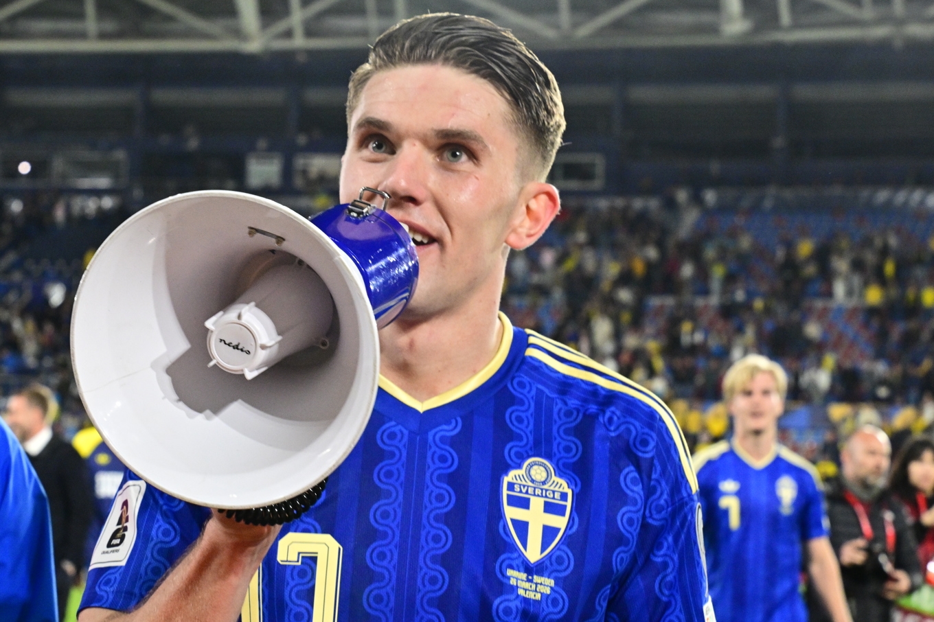 Sverige slog Ukraina med 3–1 efter hattrick av Viktor Gyökeres. Foto: Jonas Ekströmer/TT