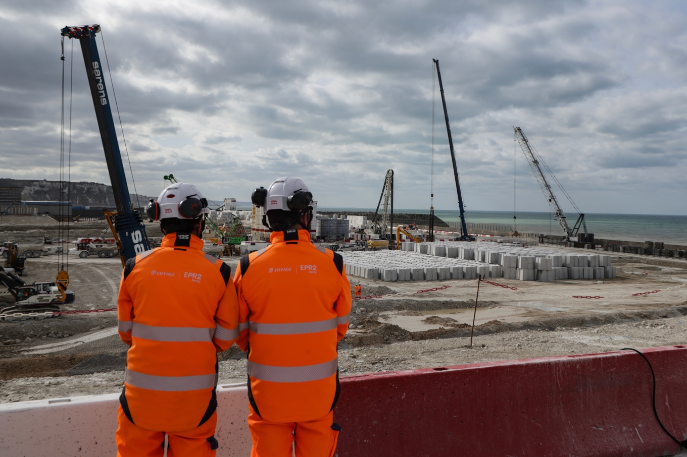 Bygge av nya reaktorer pågår vid det franska kärnkraftverket i Penly vid Engelska kanalen. Arkivbild. Foto: Ludovic Marin/AP/TT