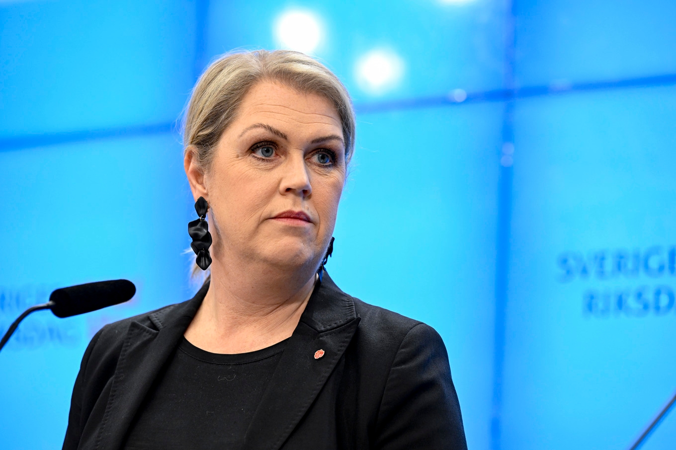 Vill se en nationell digital nätläkartjänst, utan "vinstjakt och vilseledande reklam”. Lena Hallengren (S), gruppledare i riksdagen. Arkivbild. Foto: Jessica Gow/TT