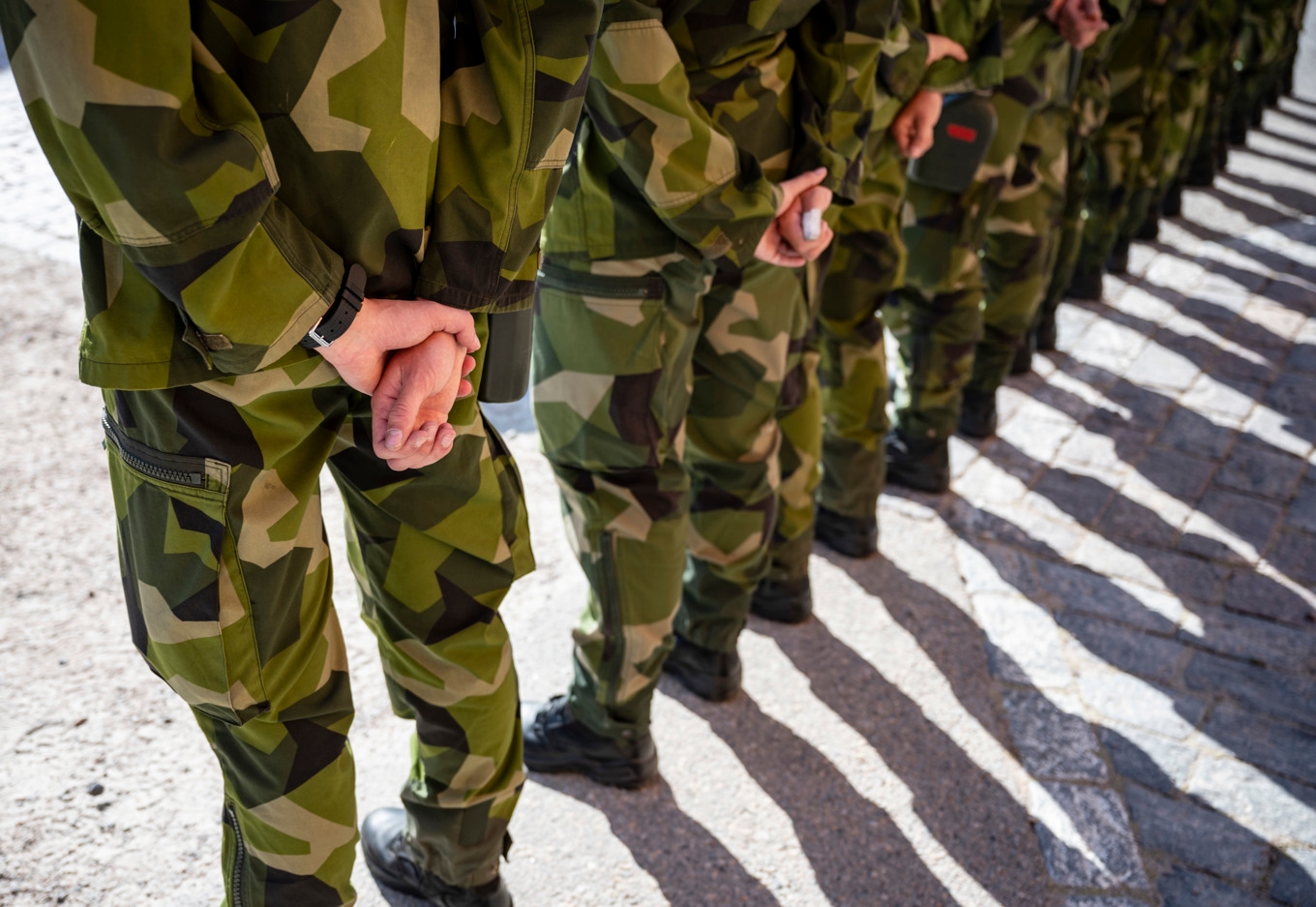 Värnpliktiga kan komma att behövas i Natoinsatser även i fredstid. Arkivbild. Foto: Johan Nilsson/TT