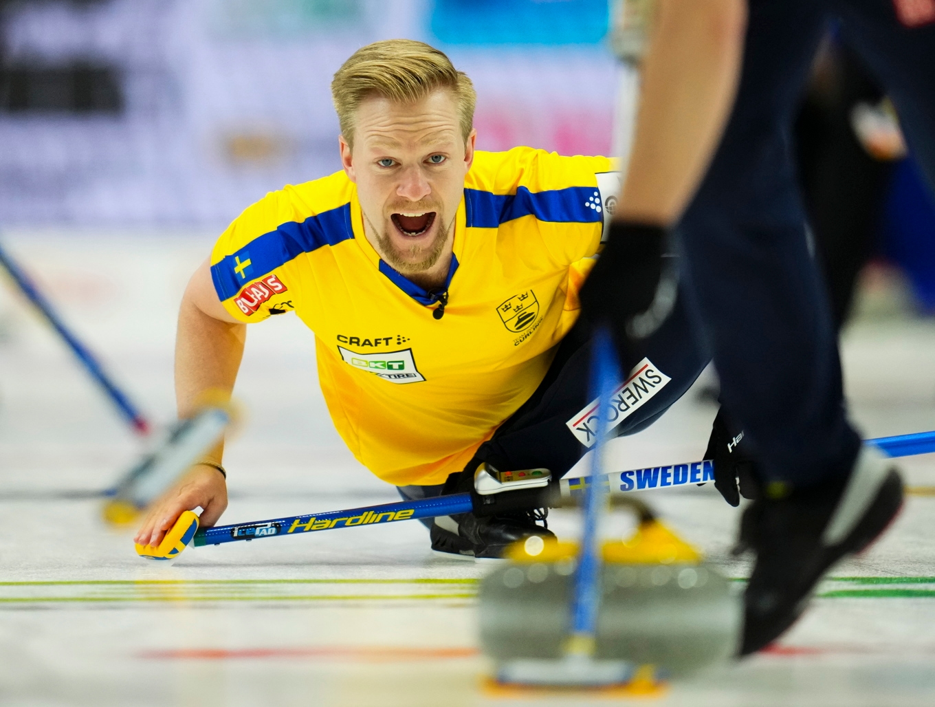 Lag Edin är klart för semifinal i curling-VM. Foto: Sean Kilpatrick/AP/TT