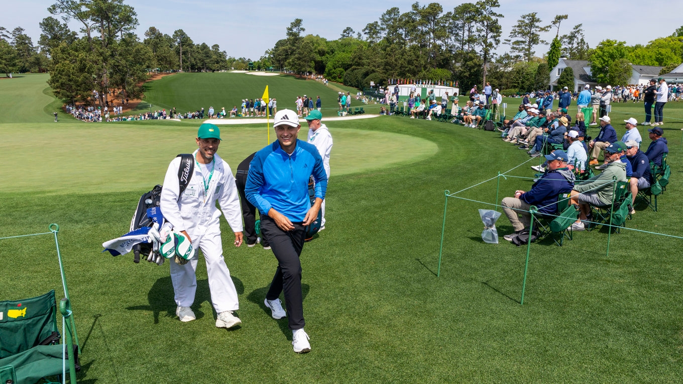 Ludvig Åberg är en av de största favoriterna inför US Masters. Foto: Christer Höglund / TT