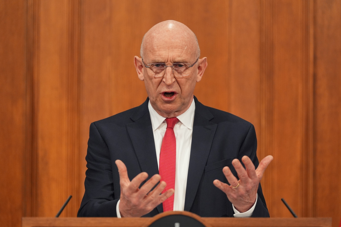 Storbritanniens försvarsminister John Healey. Foto: Yui Mok/AP/TT Foto: